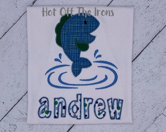 Embroidered Fish Shirt