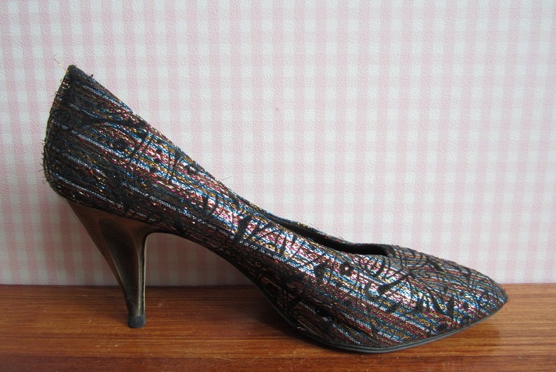 Vintage Graceland Stilettos Pumps Shoes High Heels Black