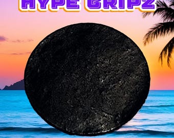 Hype Gripz Custom Controller Grip Stickers (6, or 12 pack) - Black Round Thumbstick Grips - 10mm, 12mm, 14 mm - (Stickers Only)