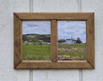 Marco de fotos con ventana doble de 5 x 7