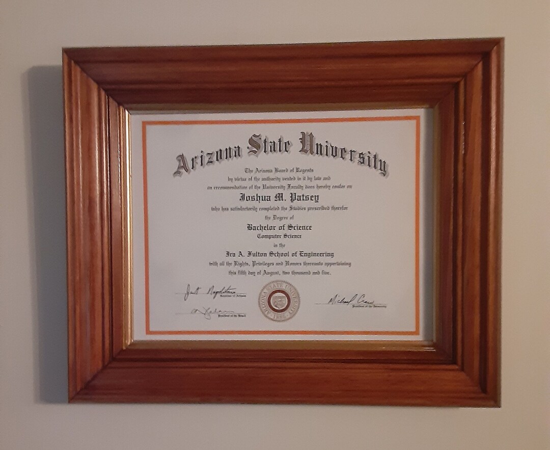 81/2 X 11/11 X 14 Document/diploma Frame Etsy