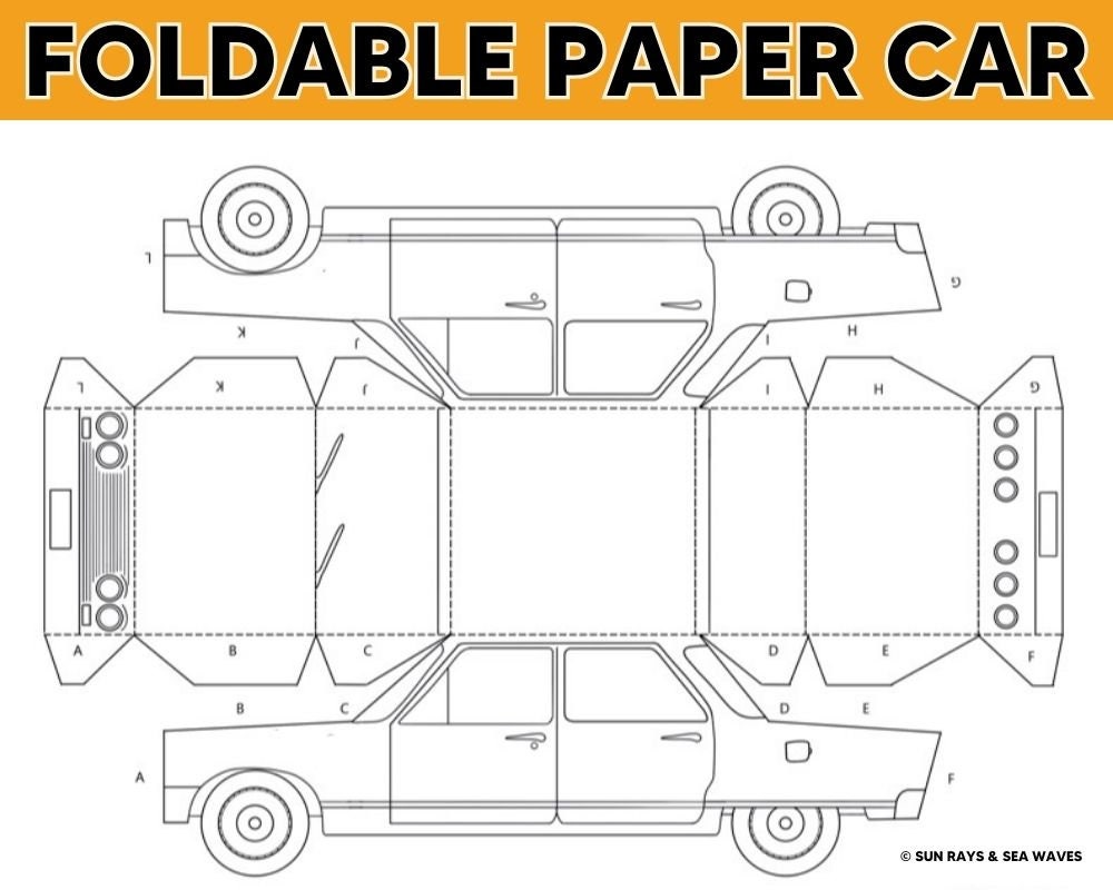 3D Foldable Paper Car Printable Download Color, Cut, Fold, & Glue Impala Car - Etsy 3d-foldable-paper-car-printable-download-color-cut-fold-glue-impala-car-etsy