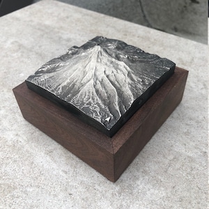 Mt. Hood Box in metal &#39;blackened steel&#39; finish