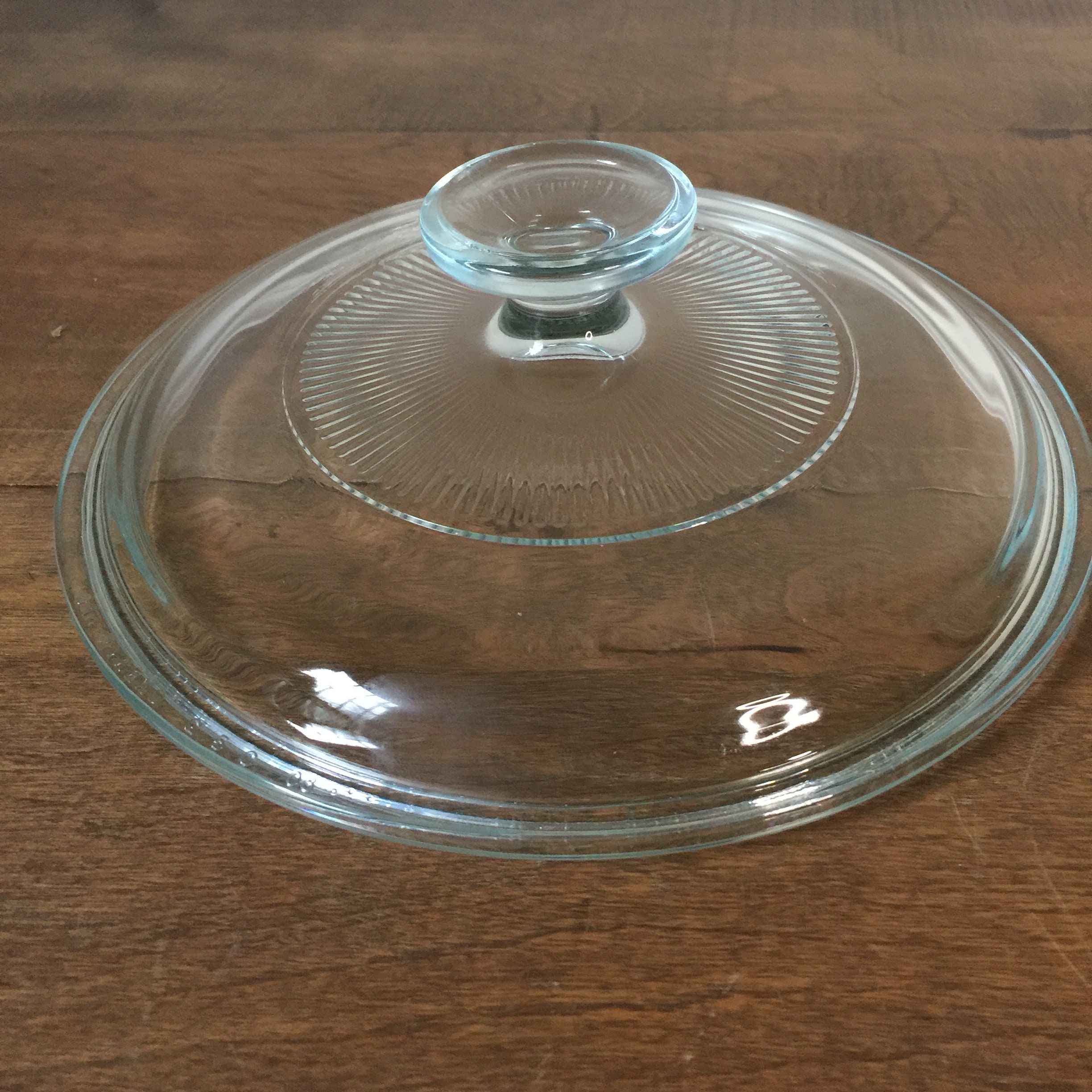 Vintage Pyrex Round Shaped Lid /Pyrex G5C/Clear Glass/ Etsy