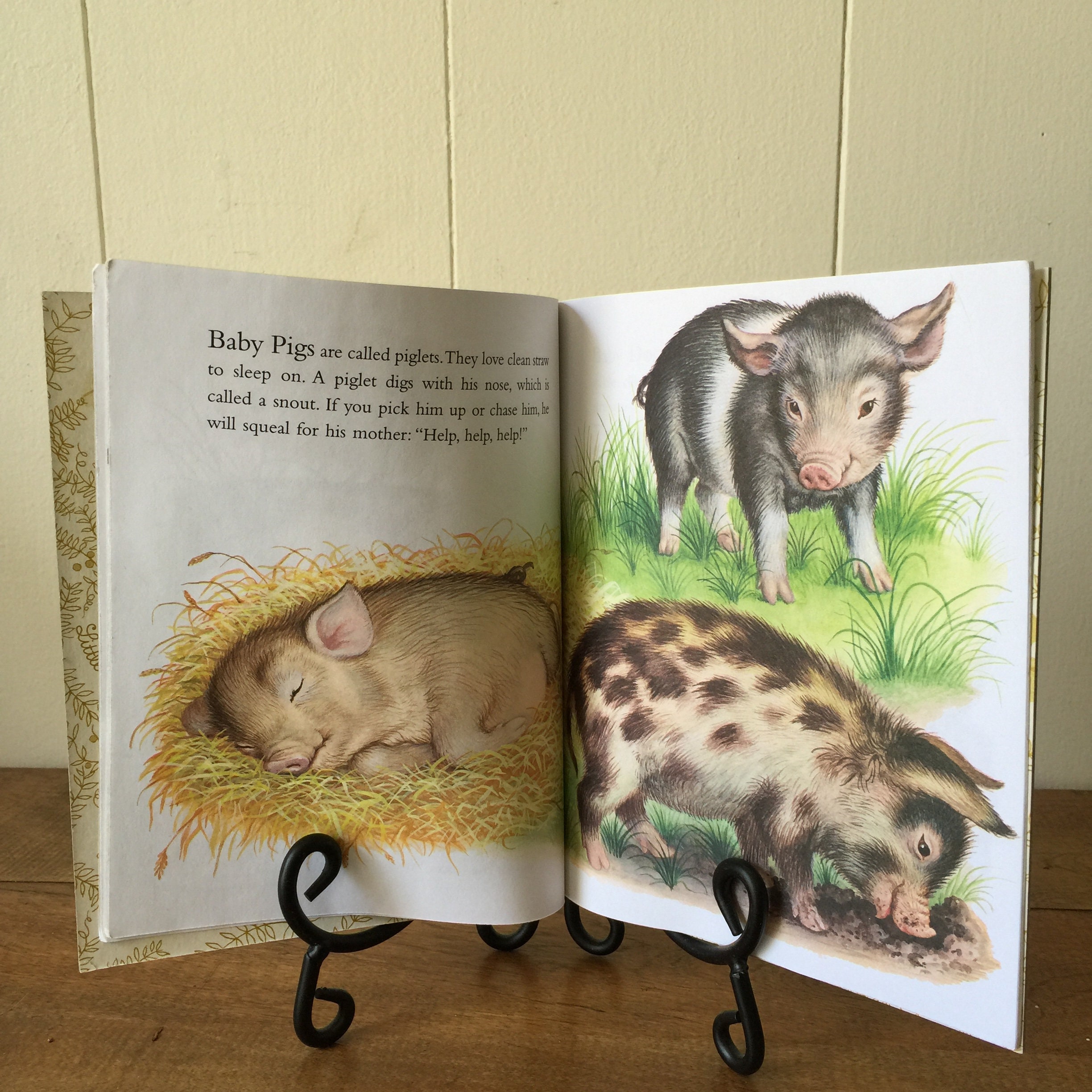 1987/a Little Golden Book/baby Farm Animals a Little Golden Etsy