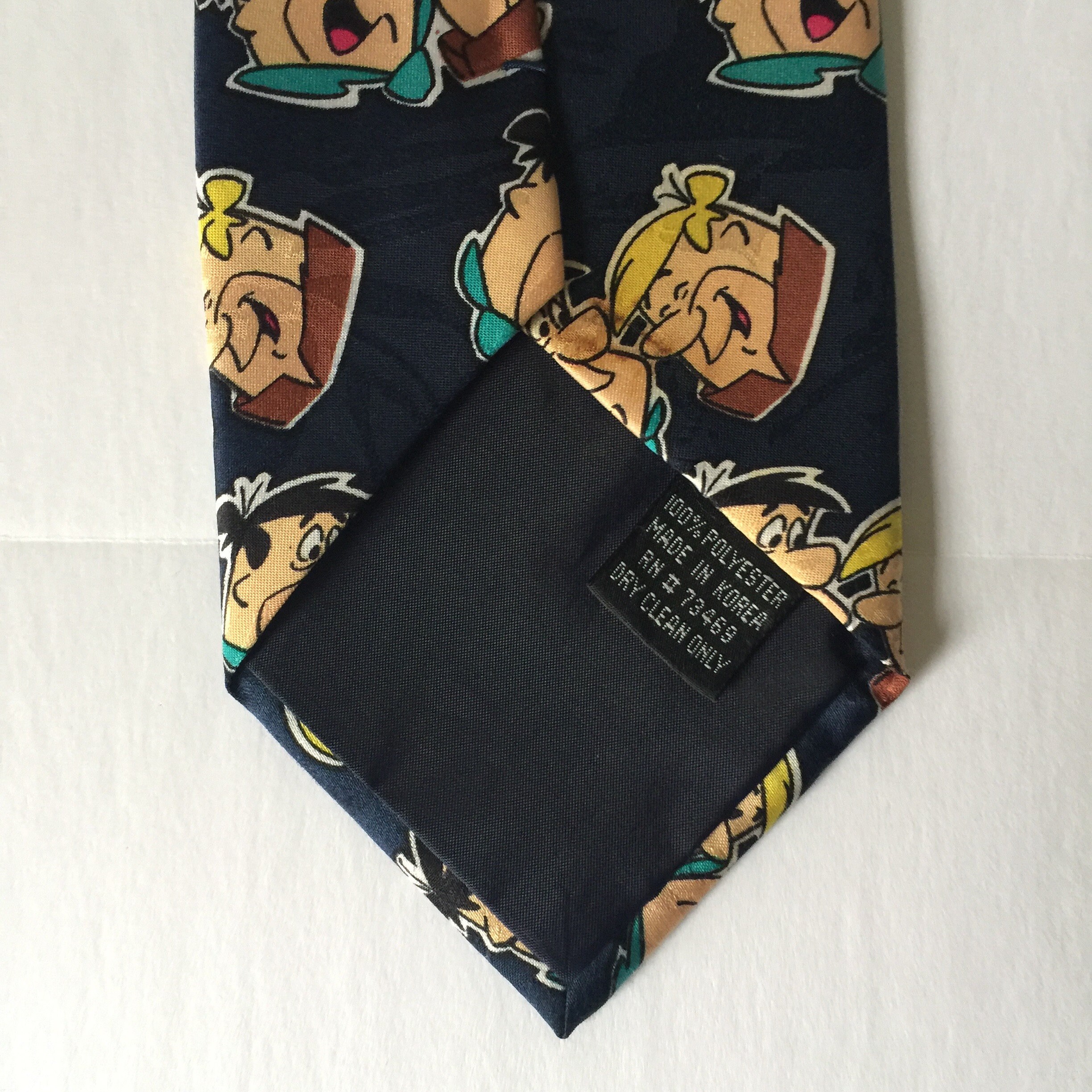 Flintstone Tie/ Barnie and Fred/cartoon Character Tie/ Mens | Etsy