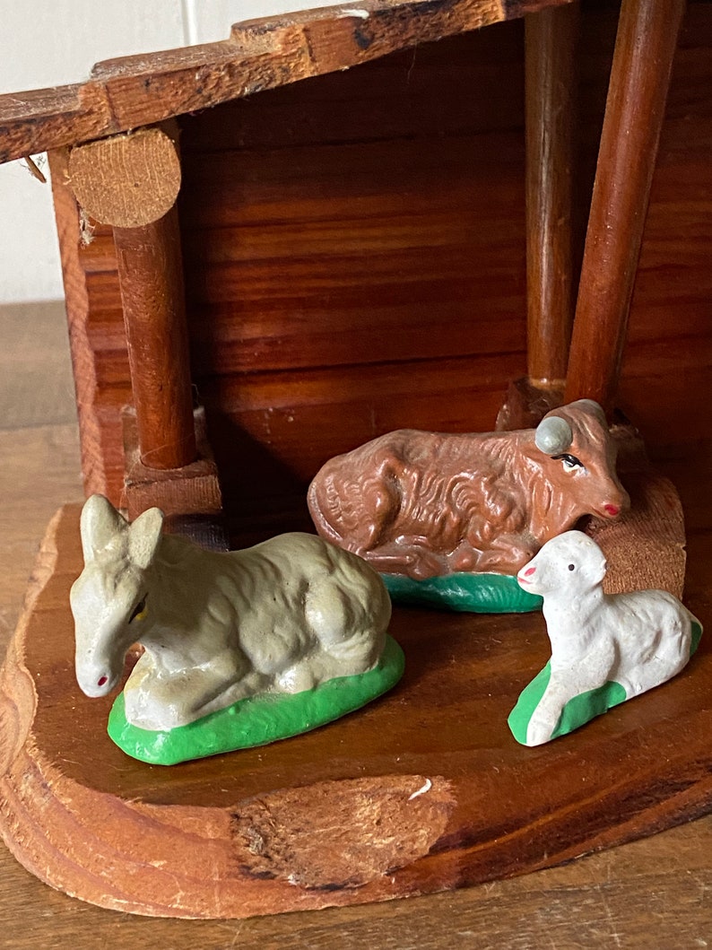 1960s/ Vintage Nativity Set/ Hand Painted/ Religious/ Holiday - Etsy