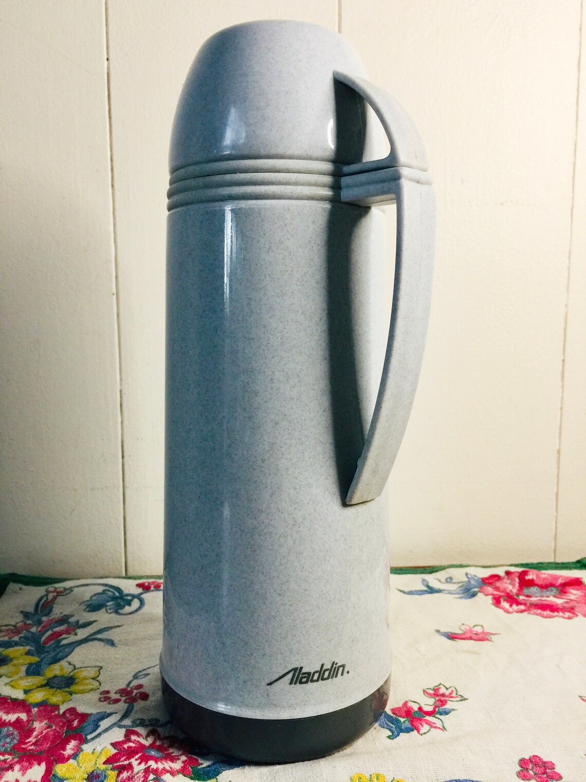 Vintage Aladdin Thermos 2 Tone Gray Aladdin Industries Made Etsy