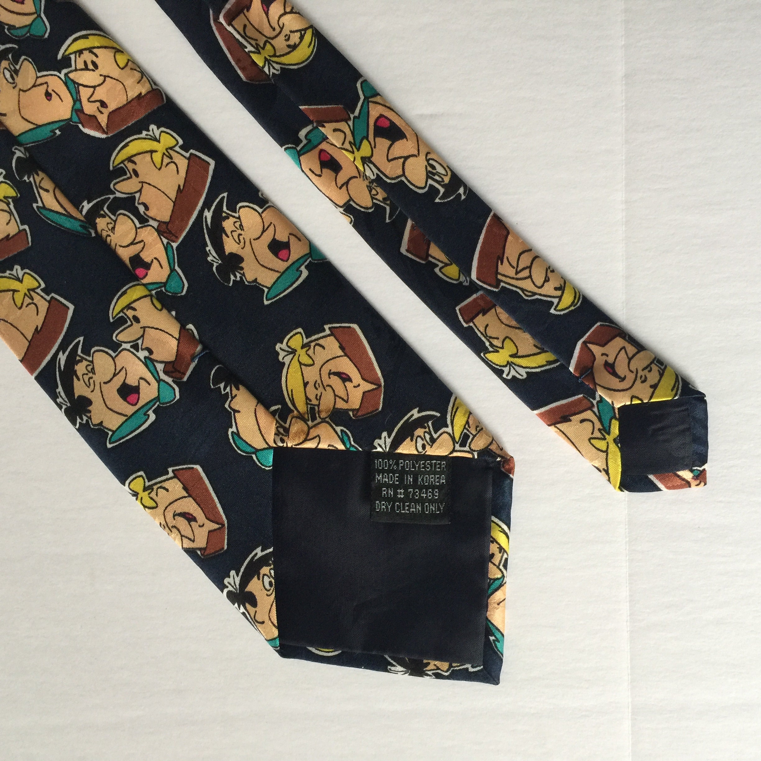 Flintstone Tie/ Barnie and Fred/cartoon Character Tie/ Mens | Etsy