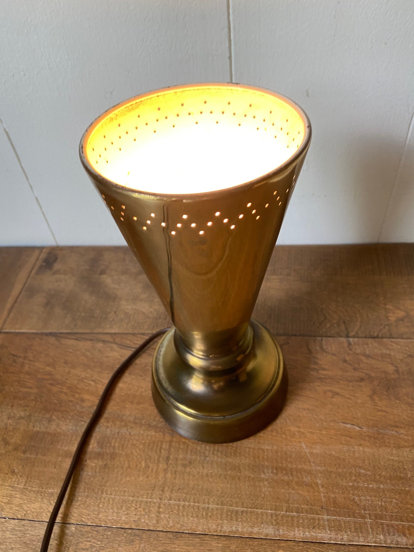 Midcentury Uplight/ Vintage Brass Uplight/ Table Top Etsy