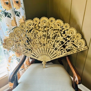 Burwood Large Vintage Decorative Fan/Wall Decor/ #4402