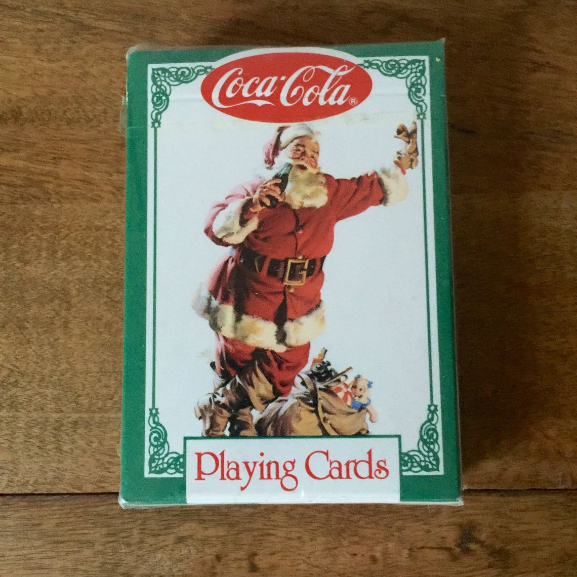 1994 Vintage Coca Cola Santa Playing Cards Unopened Sealed Etsy