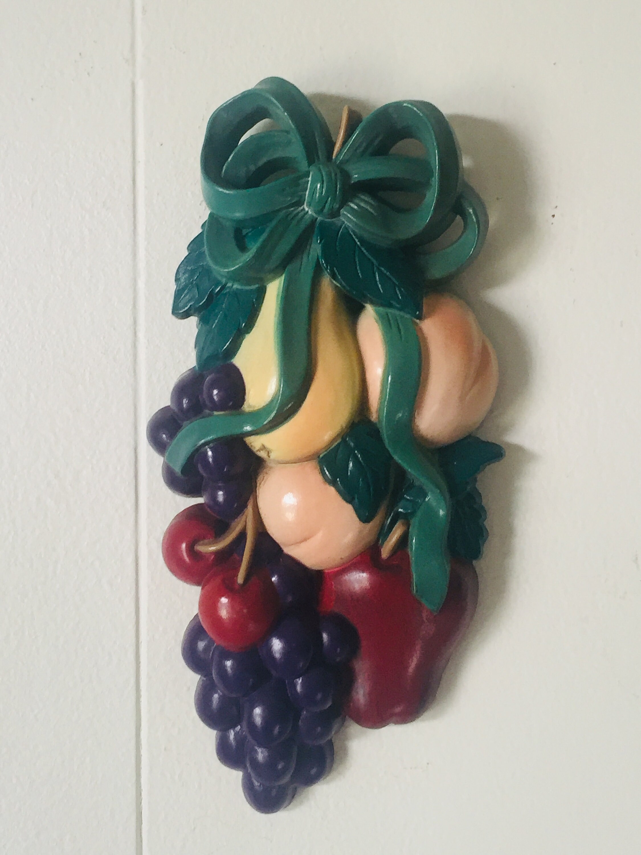 1995/vintage Wall Art Fruit Plaque/ Fruit Bouquet/burwood Etsy