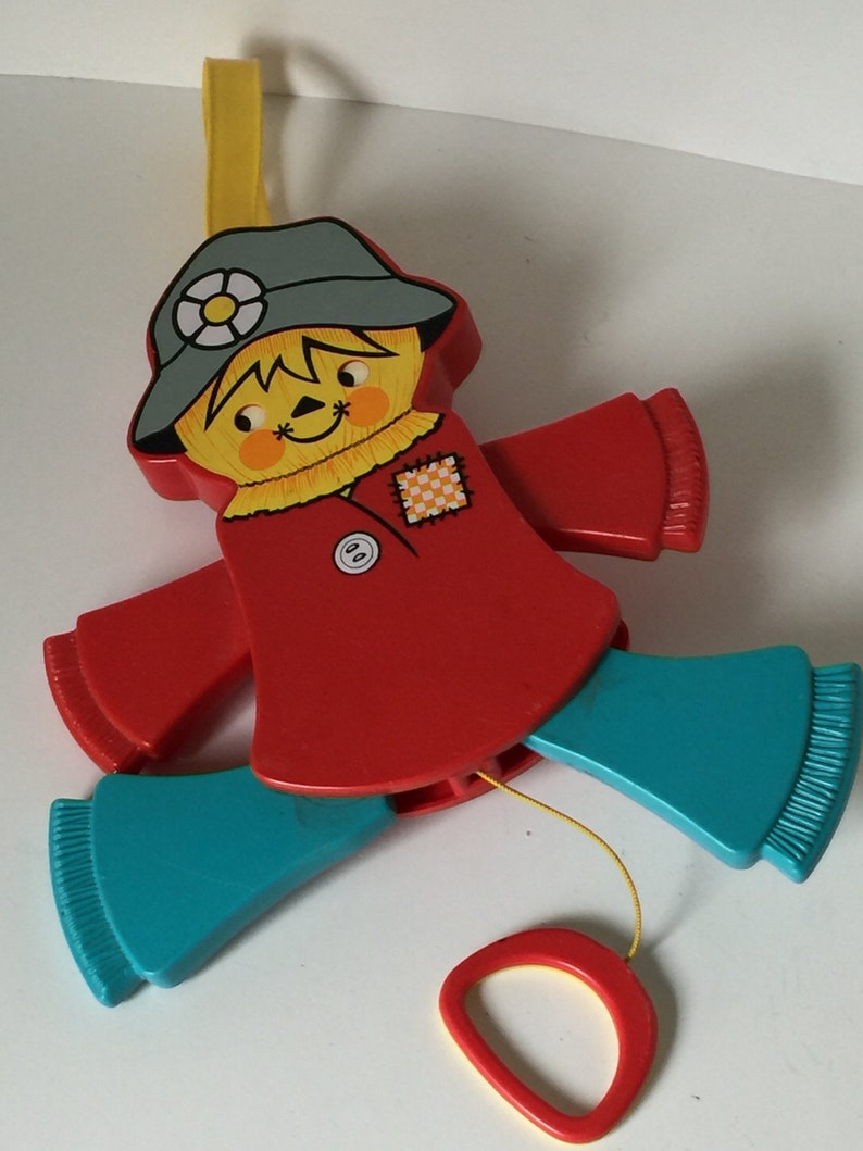 1978/Fisher-Price Baby Crib Toy/Jumping Jacks-Scarecrow Pull Toy/423 image 2