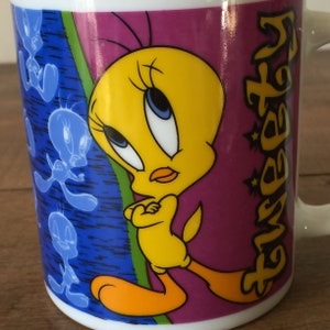 Tweety Bird Vintage Mug: 1998, Tweety, Warner Brothers, Looney Tunes image 3