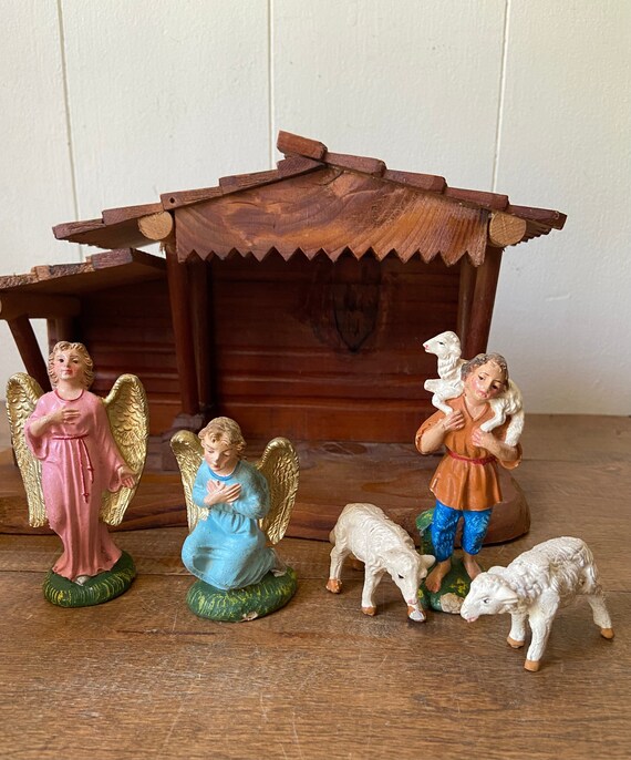 Vintage Nativity Figurines /made in Italy/set of 5/miniature Etsy