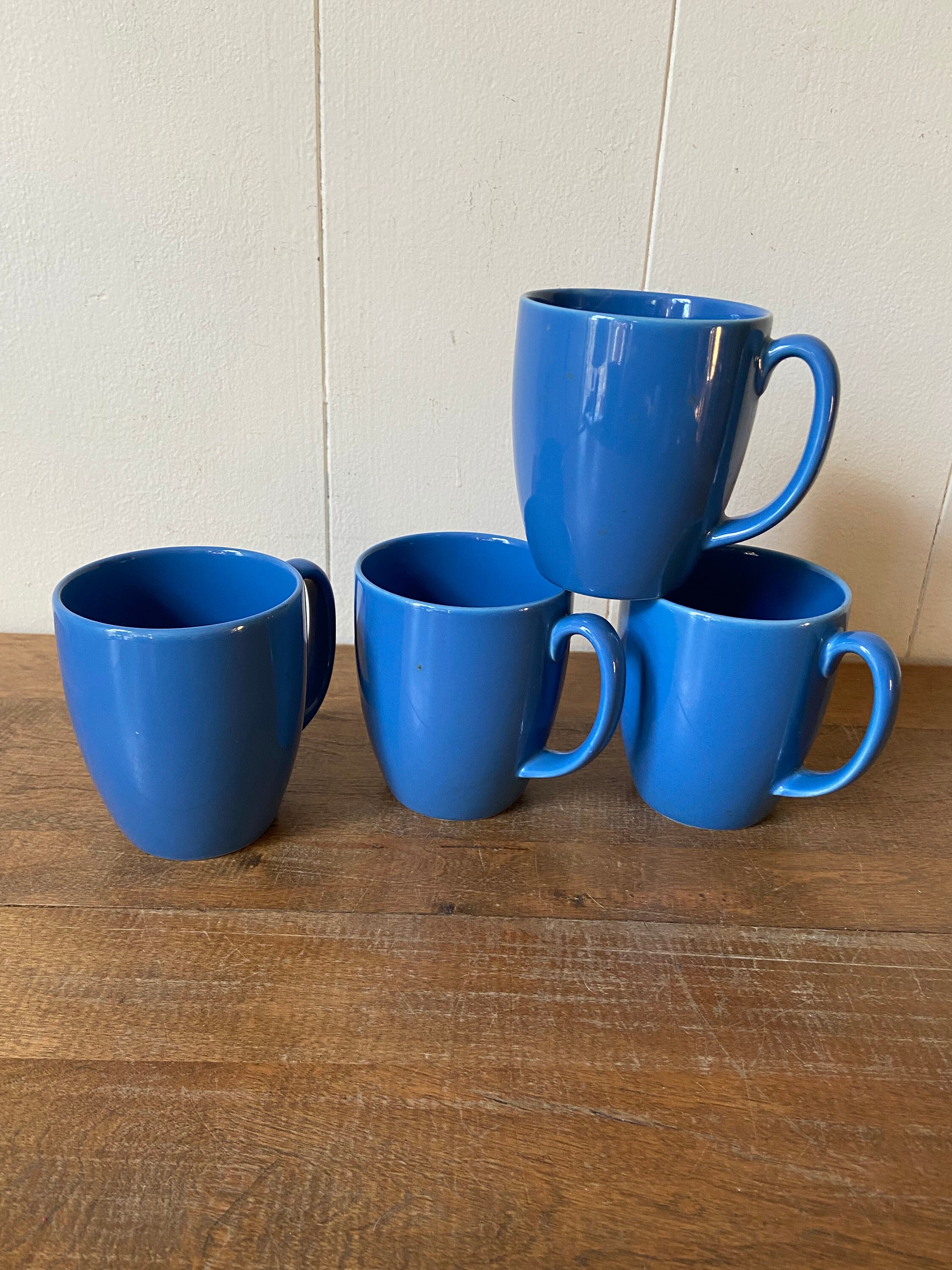 Coffee Set Corelle Solid Color Stoneware Coffee Mugs  8oz, Used (Excellent  Condition), 1990s Vintage
