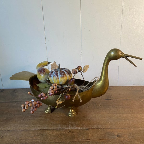 Large Brass Duck Etsy