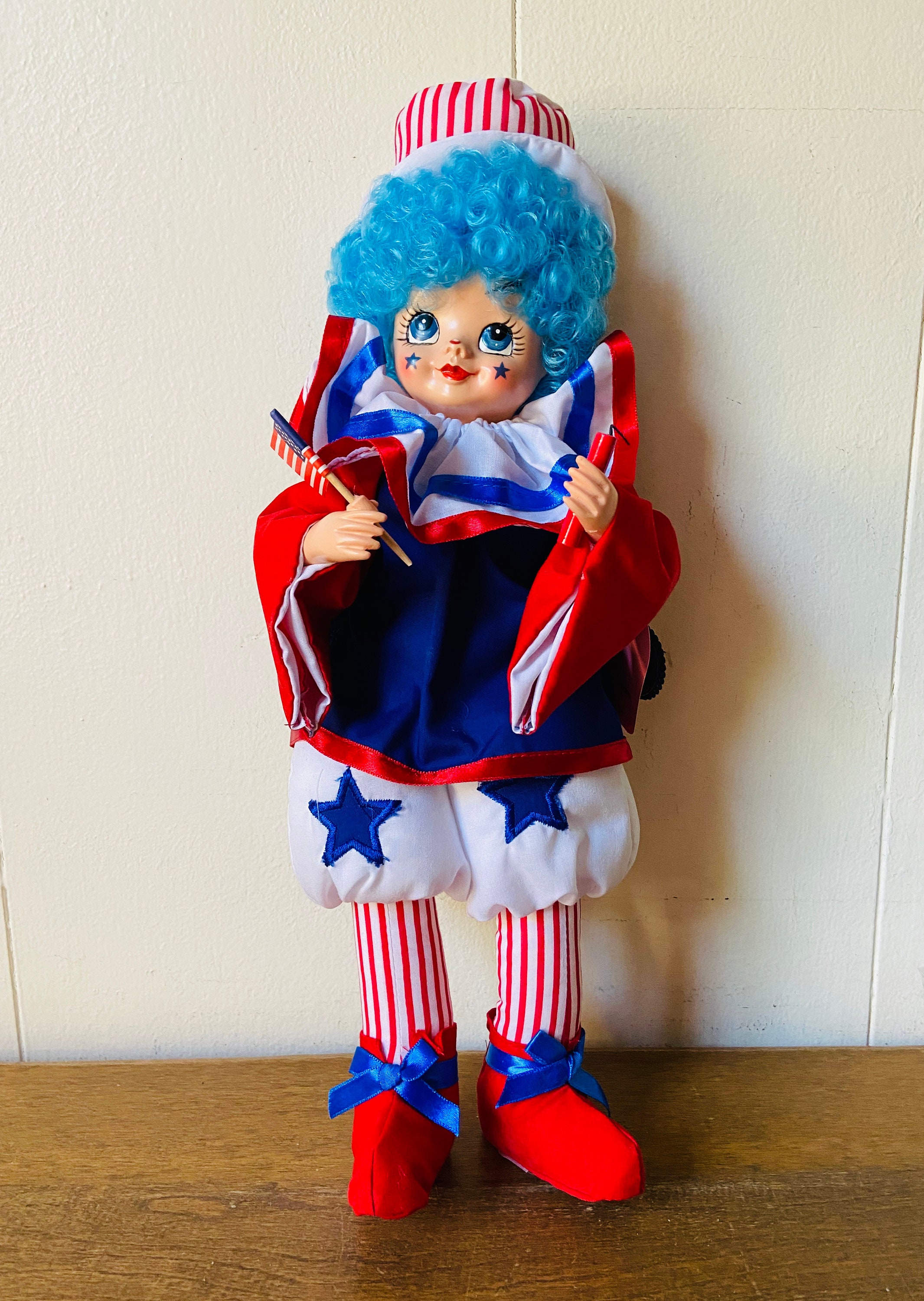 1986 Brinns vintage July Calendar Clown Collectible Edition Clown Etsy