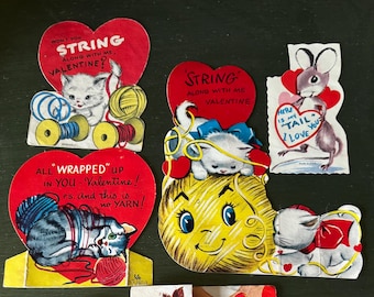 Valentine Cards: 1960s, Children’s Valentines, Vintage