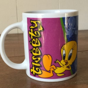 Tweety Bird Vintage Mug: 1998, Tweety, Warner Brothers, Looney Tunes image 2