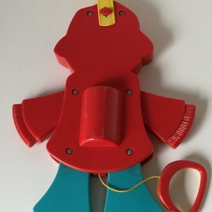 1978/Fisher-Price Baby Crib Toy/Jumping Jacks-Scarecrow Pull Toy/423 image 3