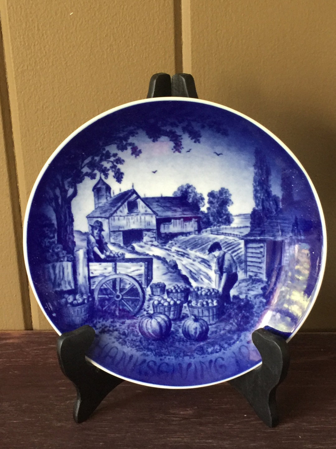 1972/ Thanksgiving Decorative Plate/ BAREUTHER/ Limited Edition