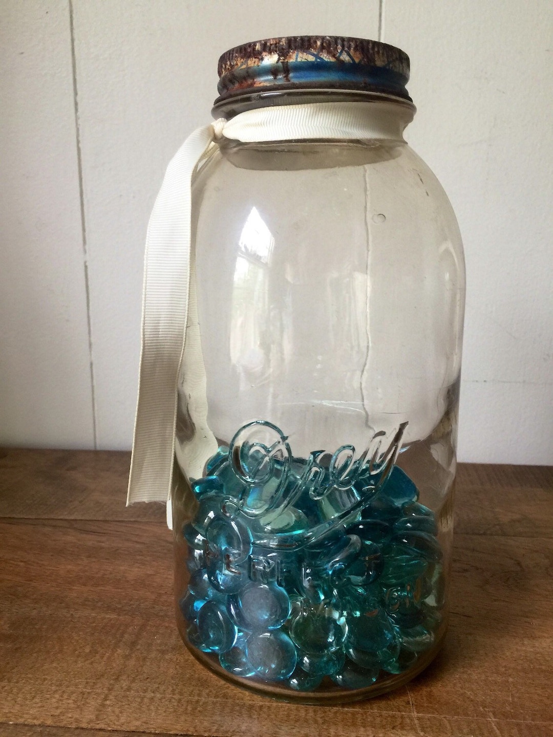 Drey Half Gallon Jar/ Vintage Drey Jar/ Drey Perfect Mason Jar/drey