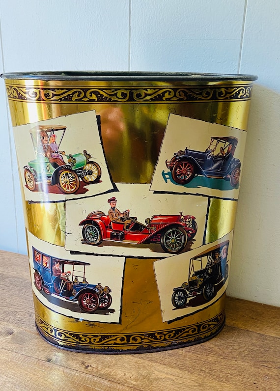 Model T Waste Paper Basket/antique Model Cars Trash Can