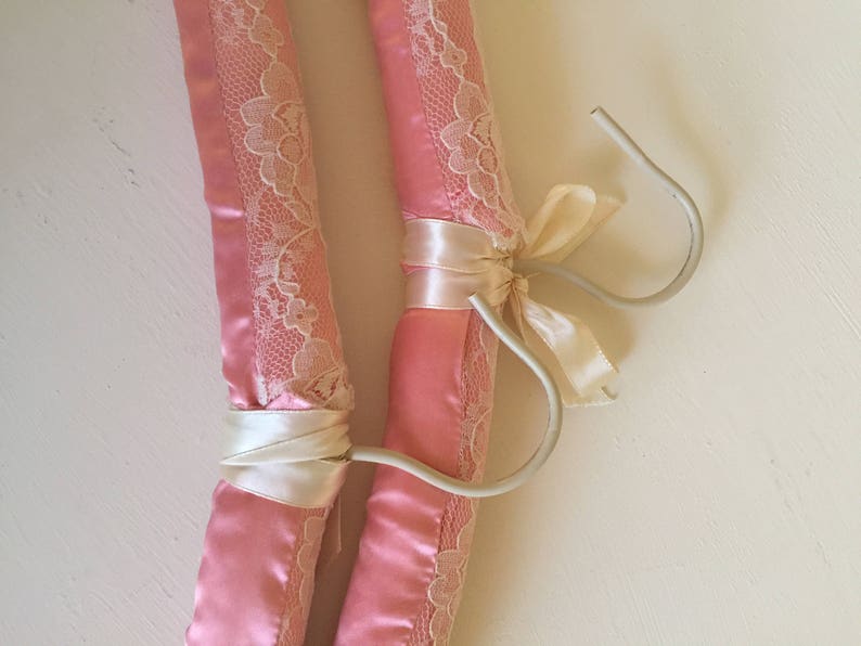 Vintage Clothes Hangers Vintage Padded Satin Covered Hangers Etsy