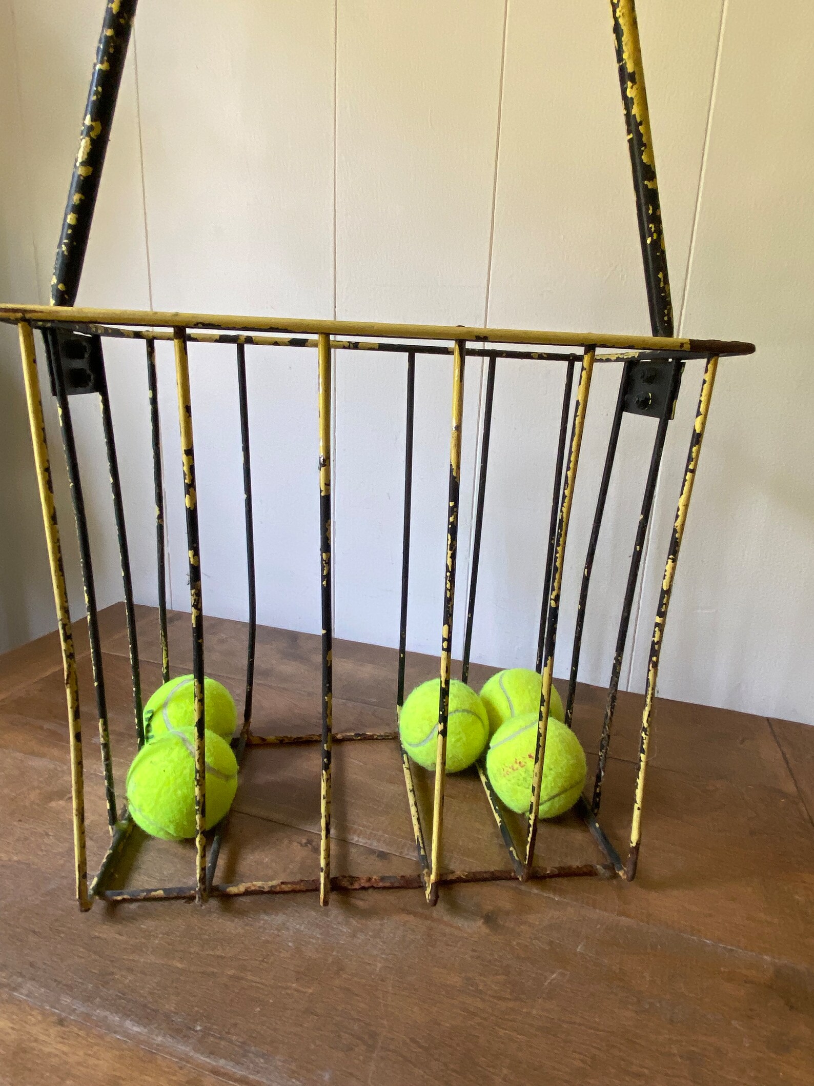 Vintage Tennis Ball Pickup Hopper /basket Metal Wire Basket/ Etsy