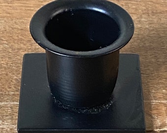 Black Iron Candleholders/ Taper Candle Holder/ Windowsill Candleholders