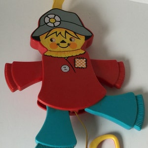 1978/Fisher-Price Baby Crib Toy/Jumping Jacks-Scarecrow Pull Toy/423 image 4