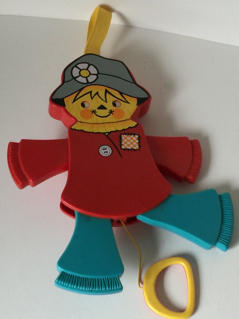 1978/Fisher-Price Baby Crib Toy/Jumping Jacks-Scarecrow Pull Toy/423 image 4