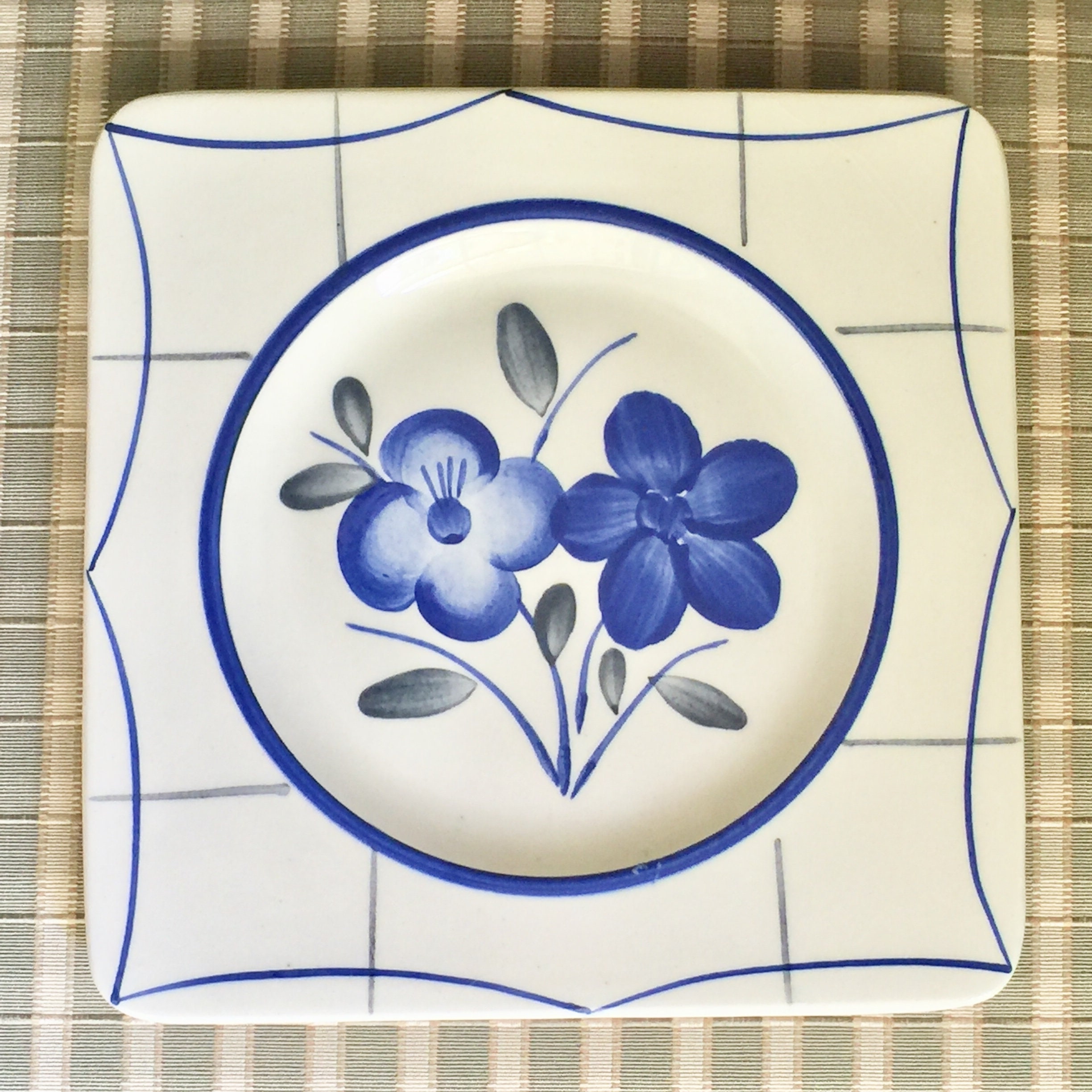 Vintage GIEN France Plates/ belleisle / Point A La Etsy