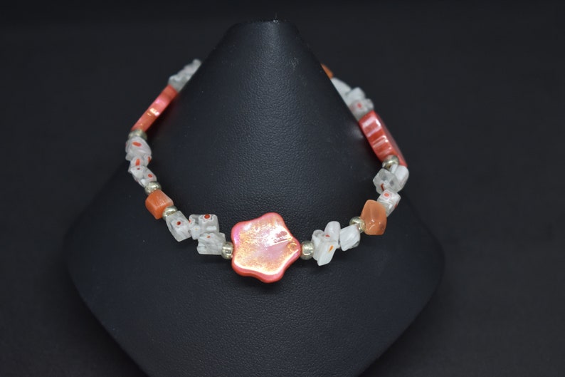 Mother of Pearl Bracelet and Earrings Set