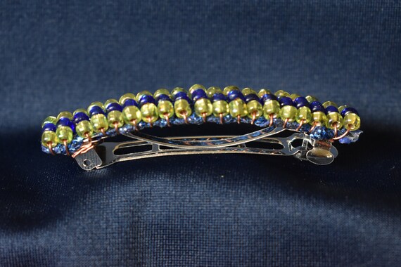 Handmade beaded Seattle Seahawks hair clip barrette Seahawks Inspired Team Colors Hair Clip/ Barrette - Etsy main image 2