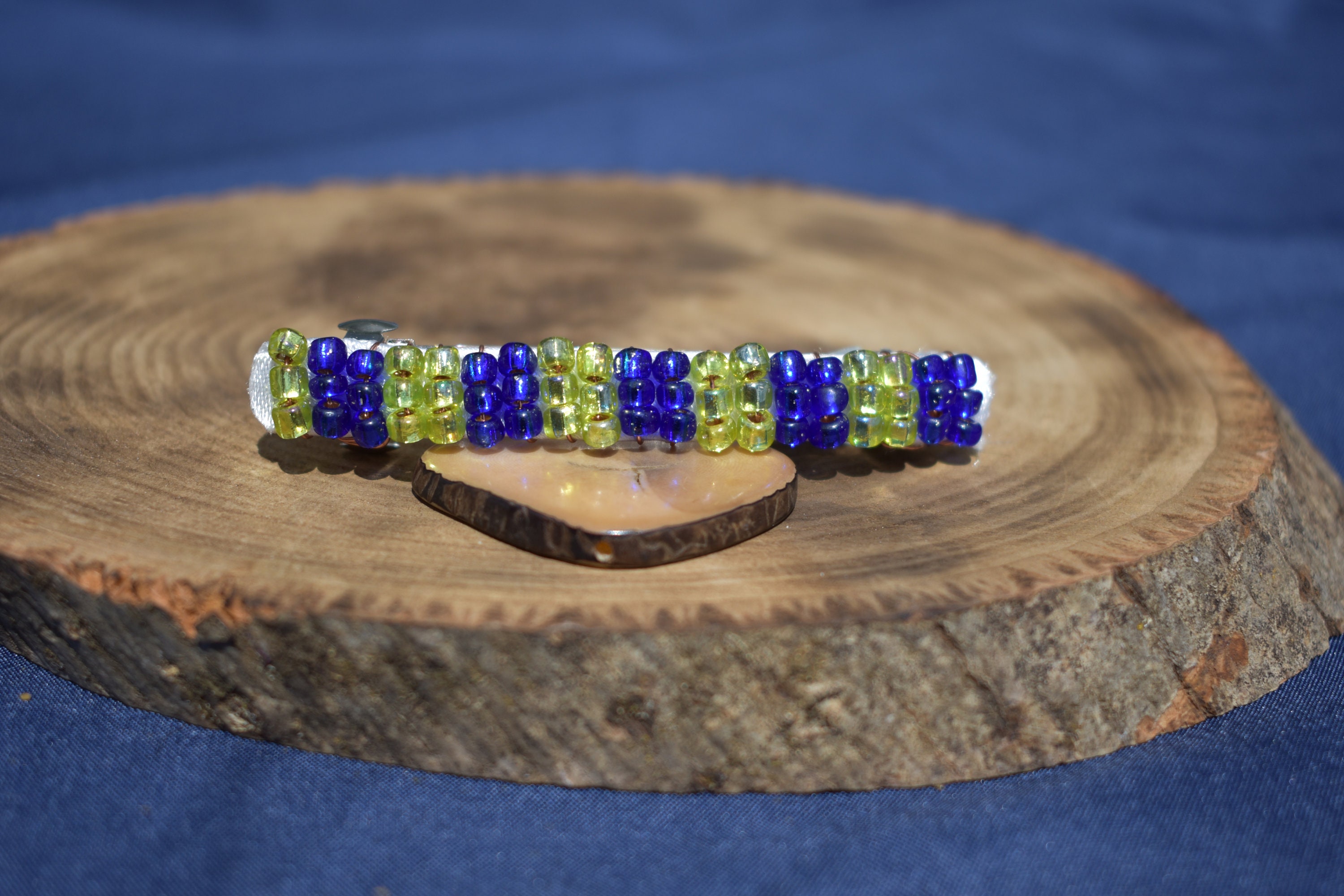 Seahawks Inspired Team Colors Beaded Hair Clip/ Barrette - Etsy display picture 1