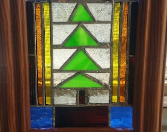 Framed Stained Glass Artwork