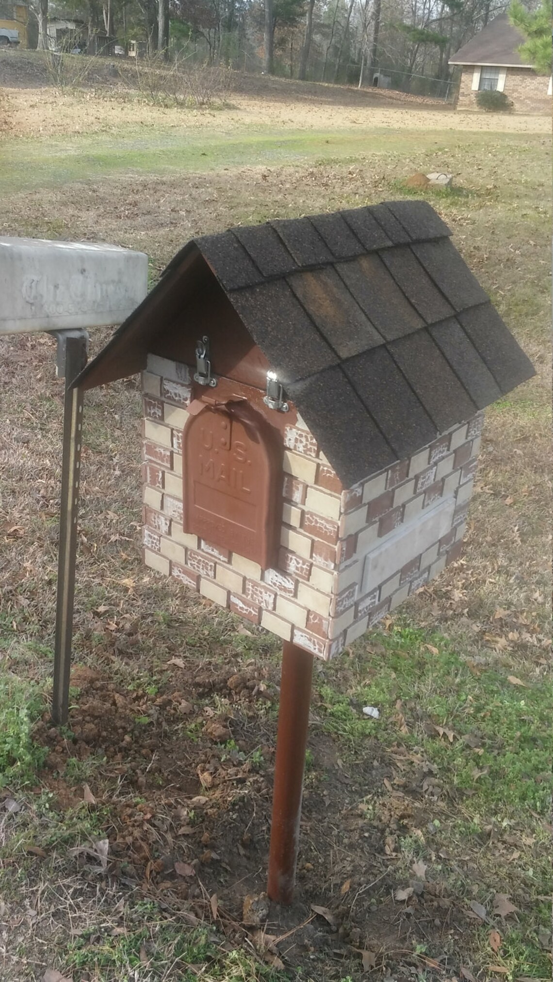Mailbox Custom House Shaped Large Opening the Roof Opens Etsy