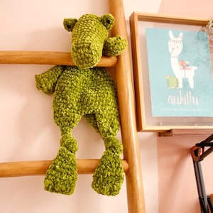 PDF crochet pattern only Sweet Lilo crocodile diy