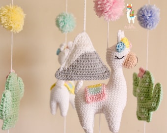 DIY Llama mobile PDF crochet pattern