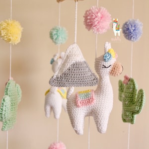 DIY Llama mobile PDF crochet pattern