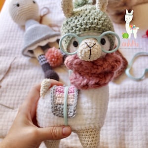 PDF only Hipster Llama Crochet Pattern image 3