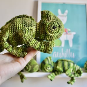 PDF Napoleon The Chameleon crochet pattern amigurumi pattern image 3