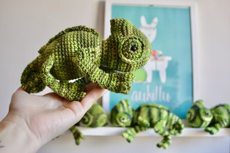 PDF Napoleon The Chameleon crochet pattern amigurumi pattern image 3