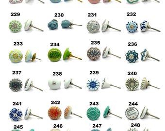 Ceramic Knobs | Handmade Cabinet & Drawer Pulls | Decorative Furniture Hardware