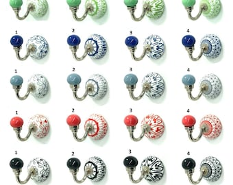 Handmade Ceramic Wall Hook, Rustic Decorative Hanger
