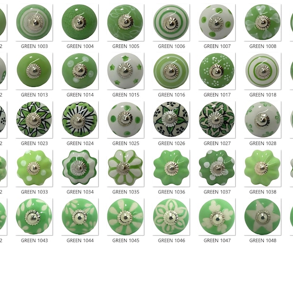 Perillas de cerámica / Tiradores para gabinetes y cajones hechos a mano / Herrajes decorativos para muebles