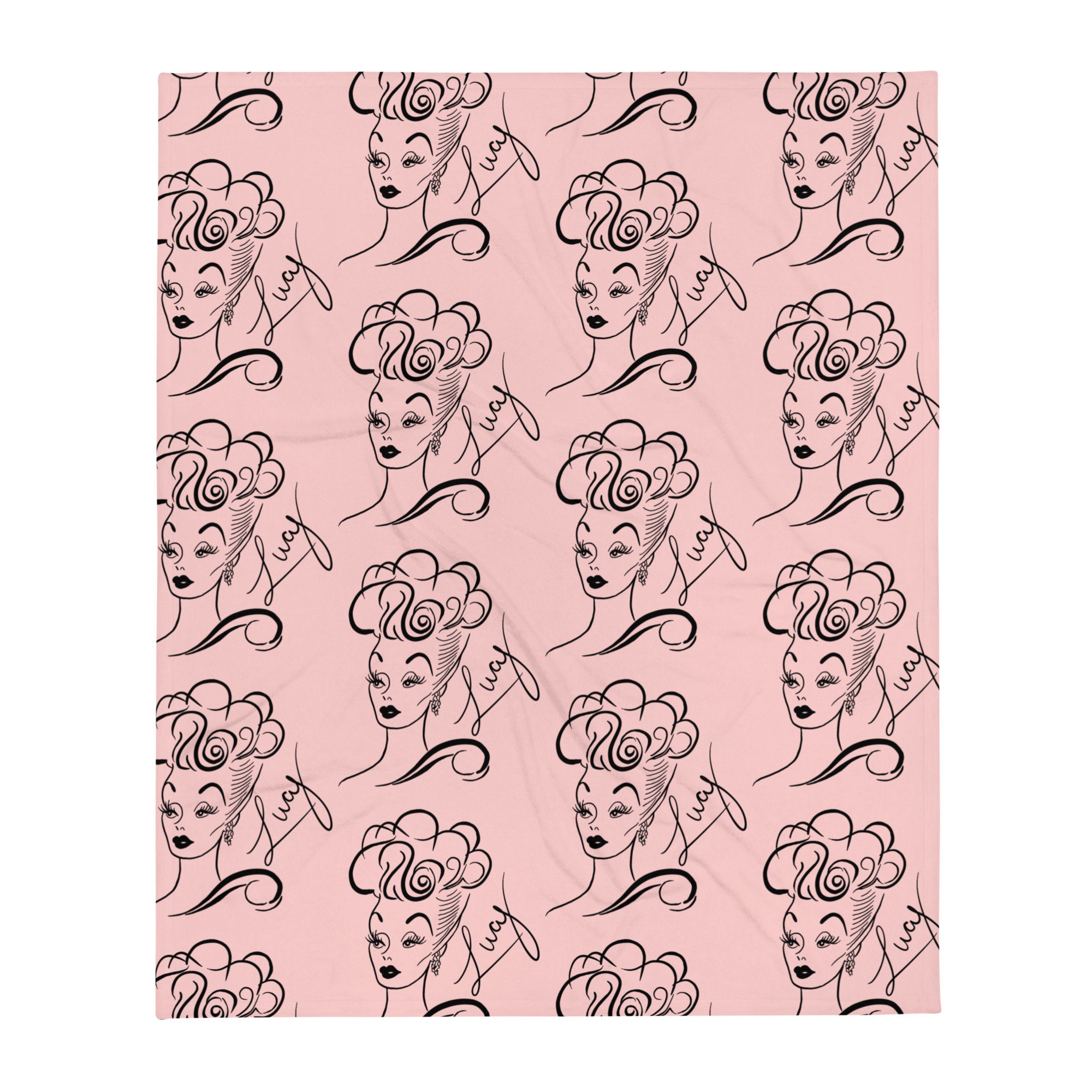 Lucy Autograph Throw Blanket Etsy